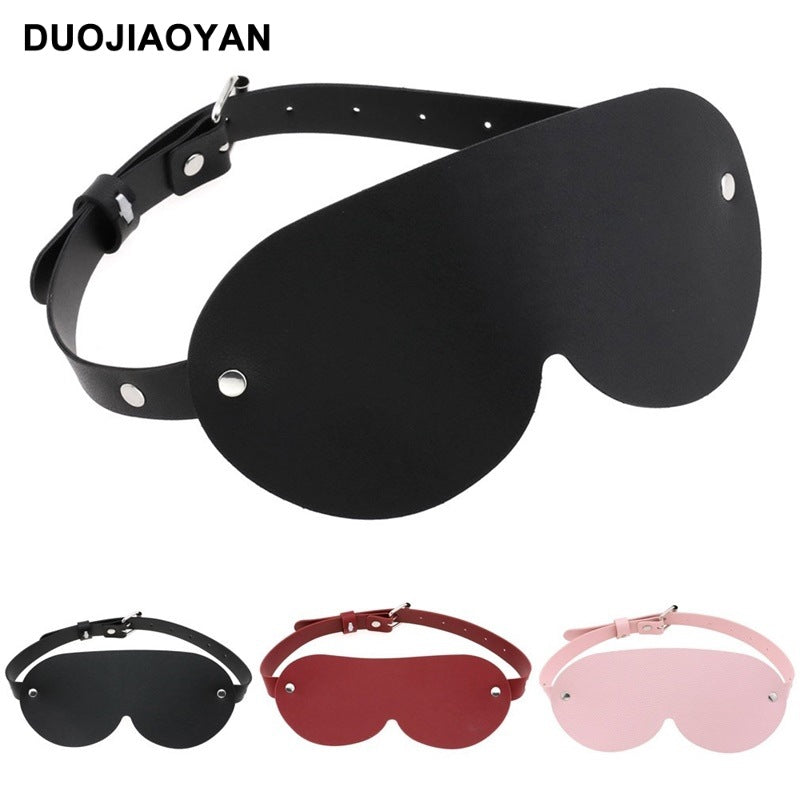 Leather Eye Mask for Cosplay and Role Play Accessories - alternate angle
