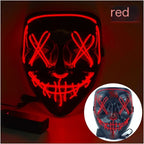 LED Glowing Cosplay Skull Mask for Parties and Holidays - styled view