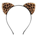 Leopard and Cheetah Ears Headband - Furry Cosplay Hairband with Metal Frame for Women - front view
