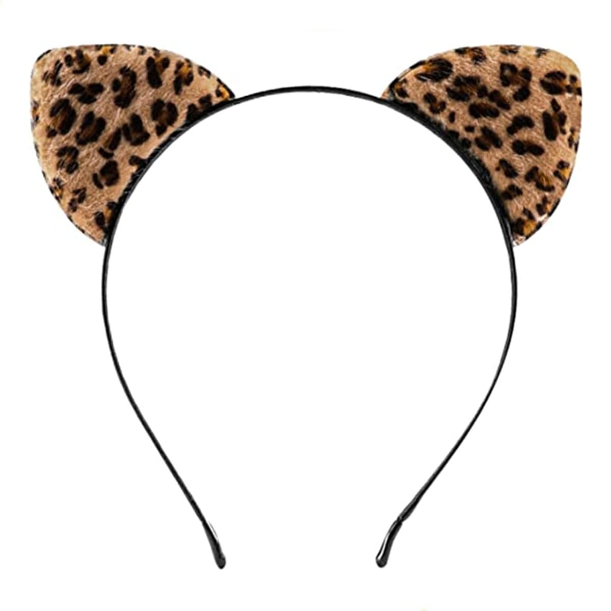 Leopard and Cheetah Ears Headband - Furry Cosplay Hairband with Metal Frame for Women - detail view