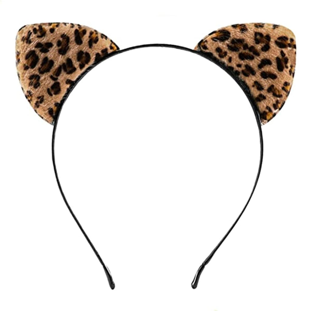 Leopard and Cheetah Ears Headband - Furry Cosplay Hairband with Metal Frame for Women - side view