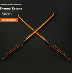 Light-Up Samurai Katana Prop - styled view