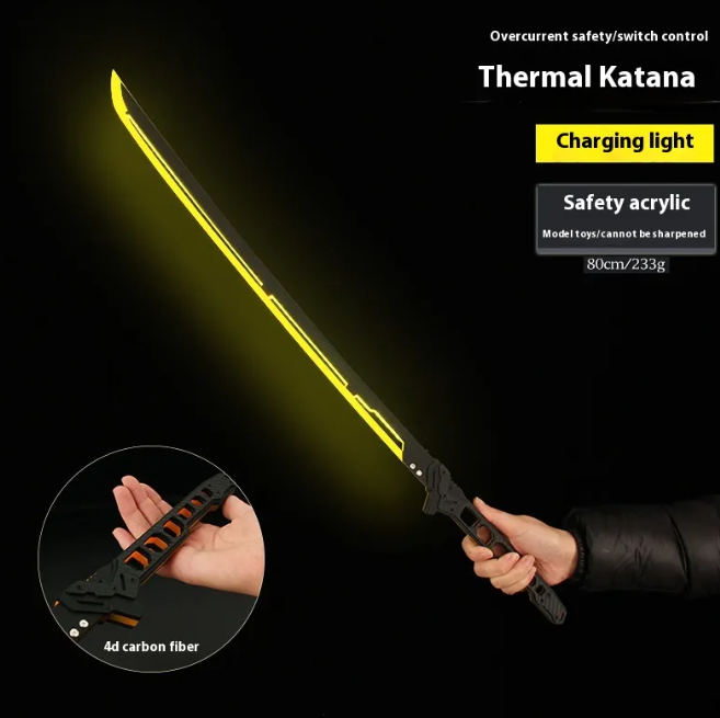 Light-Up Samurai Katana Prop - close-up