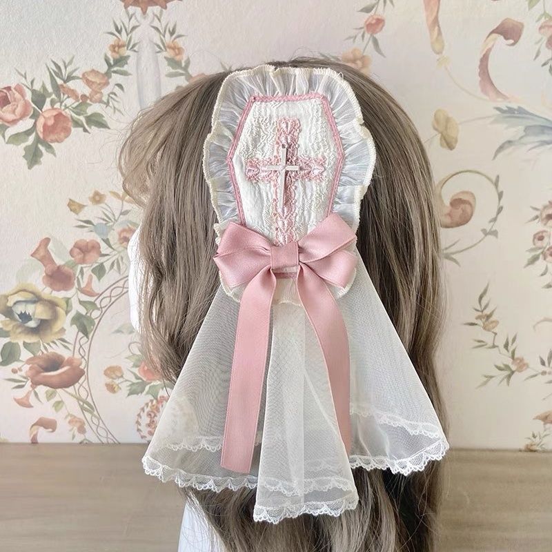Lolita Gothic Doll Neck Tie Dress - detail view