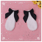 Lolita Headdress with Bow Side Clip - front view