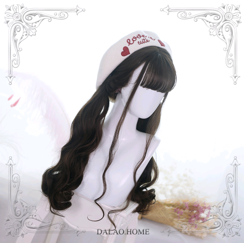 Lolita Long Wavy Hair Wig with Bangs, 65cm - detail view
