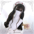 Lolita Long Wavy Hair Wig with Bangs, 65cm - side view