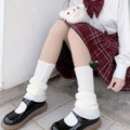 Lolita Sweet Hairy Ball Stockings and Kneepads - front view