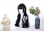 Lolita Wig 65cm with Long Curly Bangs and Hair - front view