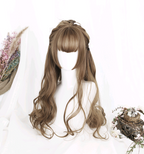 Lolita Wig 65cm with Long Curly Bangs and Hair - side view