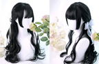 Lolita Wig 65cm with Long Curly Bangs and Hair - packaging view