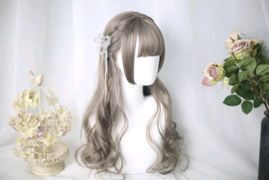 Lolita Wig 65cm with Long Curly Bangs and Hair - alternate angle