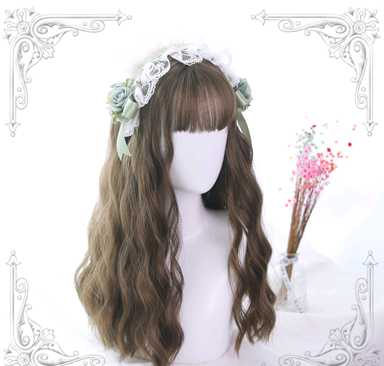 Lolita Wig, Corn Wave Wig, Water Wave Wig - side view