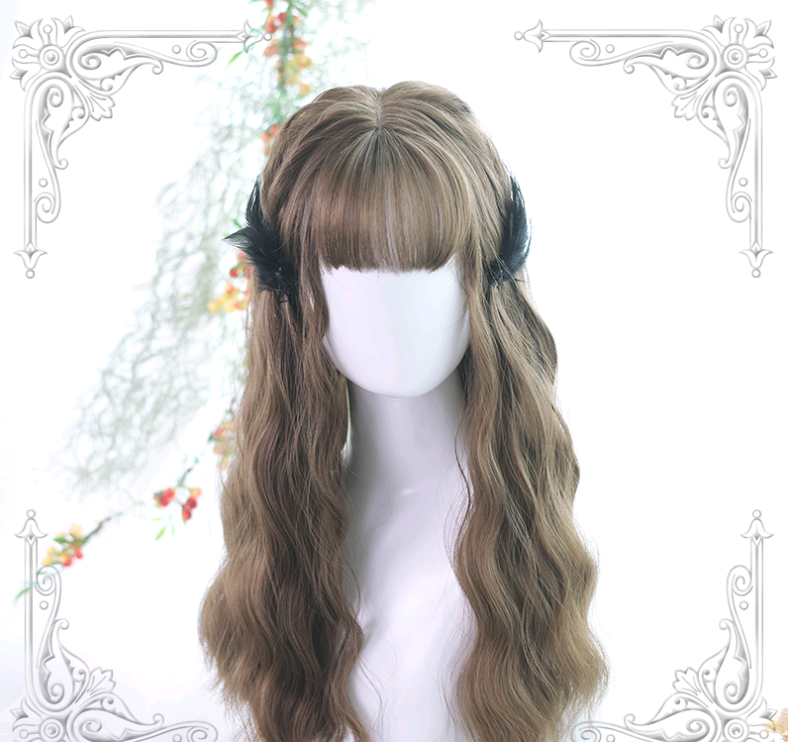 Lolita Wig, Corn Wave Wig, Water Wave Wig - back view