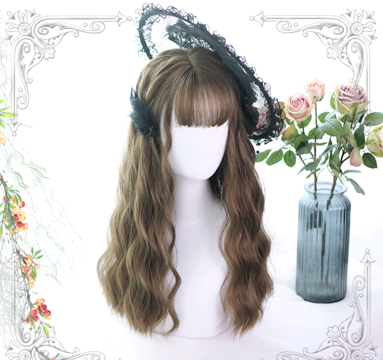 Lolita Wig, Corn Wave Wig, Water Wave Wig - close-up