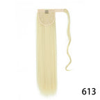 Long Straight Wig with Natural Look Ponytail (High Temp) - scale view