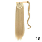 Long Straight Wig with Natural Look Ponytail (High Temp) - alternate angle