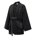 Loose Sleeve Cyberpunk Dark Trench Coat - side view