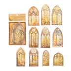 Mocard PET Laser Gold Journal Sticker Pack - back view