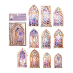 Mocard PET Laser Gold Journal Sticker Pack - side view