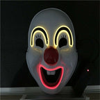 New Glow-in-the-Dark Clown Cosplay Mask Prop - detail view