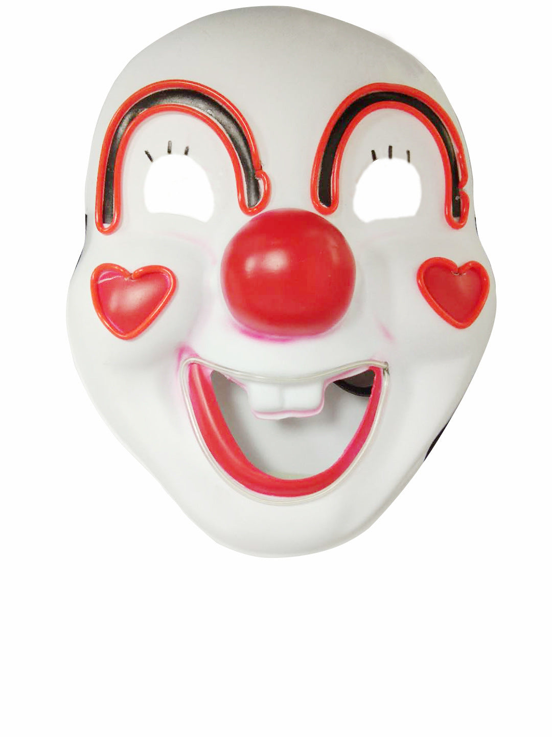 New Glow-in-the-Dark Clown Cosplay Mask Prop - side view