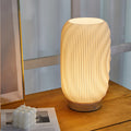Nordic 3D Japanese Touch Table Lamp for Bedroom - styled view