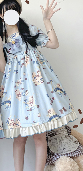 Original Design Japanese Lolita Dress - Moon Island OP - side view