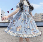 Original Design Japanese Lolita Dress - Moon Island OP - scale view