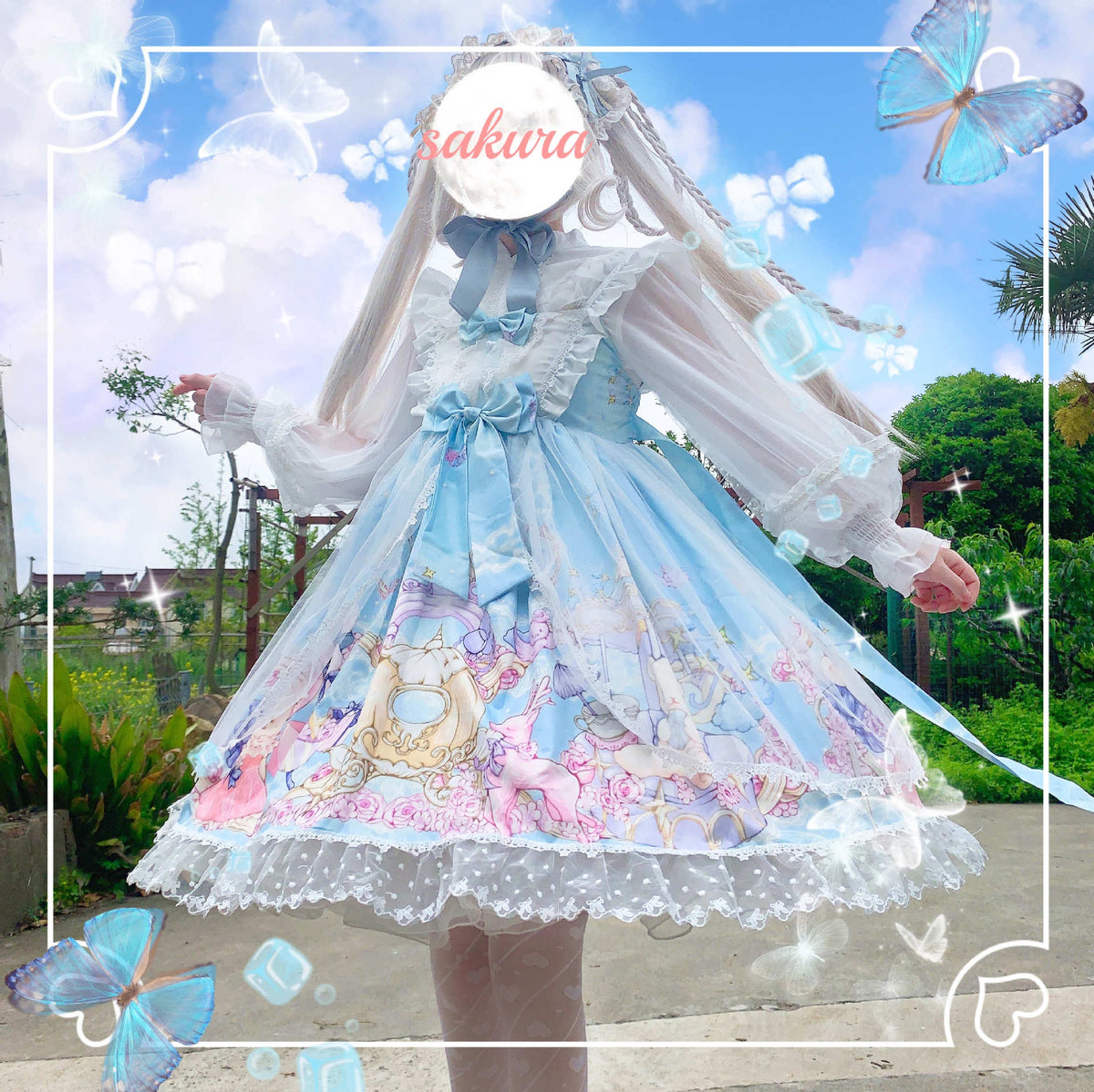 Original Design Lolita Bear Carnival JSK Dress - detail view