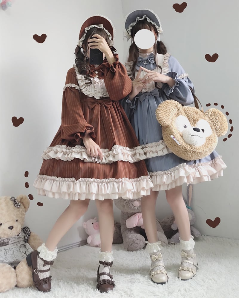 Original Design Soft Girl Lolita Milkshake Dress - front view