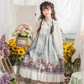 Pastoral Duck JSK Suspenders Lolita Skirt - back view