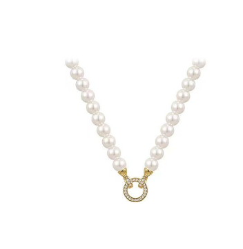 Pearl Clasp Choker - back view