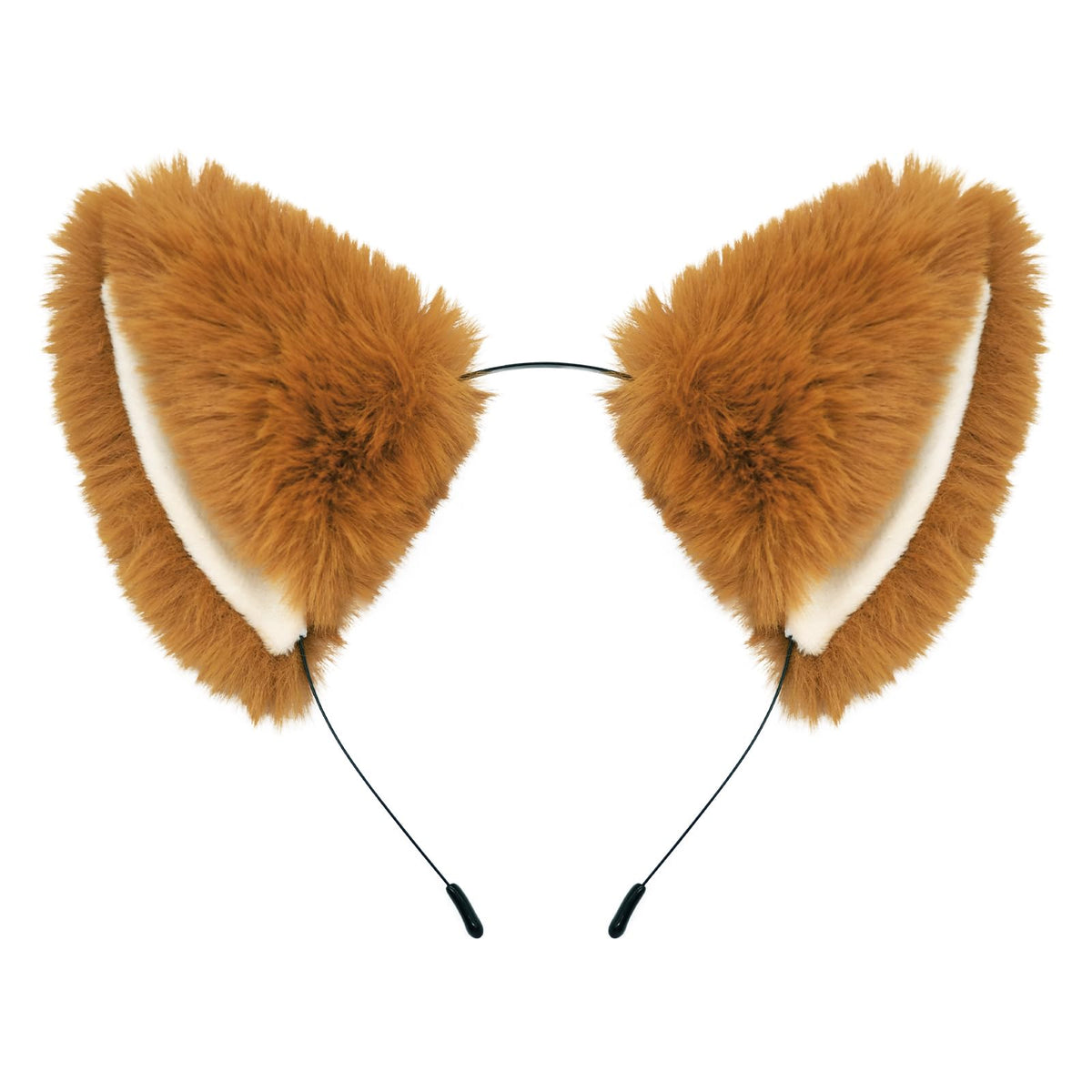 Pedenty Black Cat Ears Headband for Women Girls Halloween Cosplay Cat Costume Faux Fur - back view