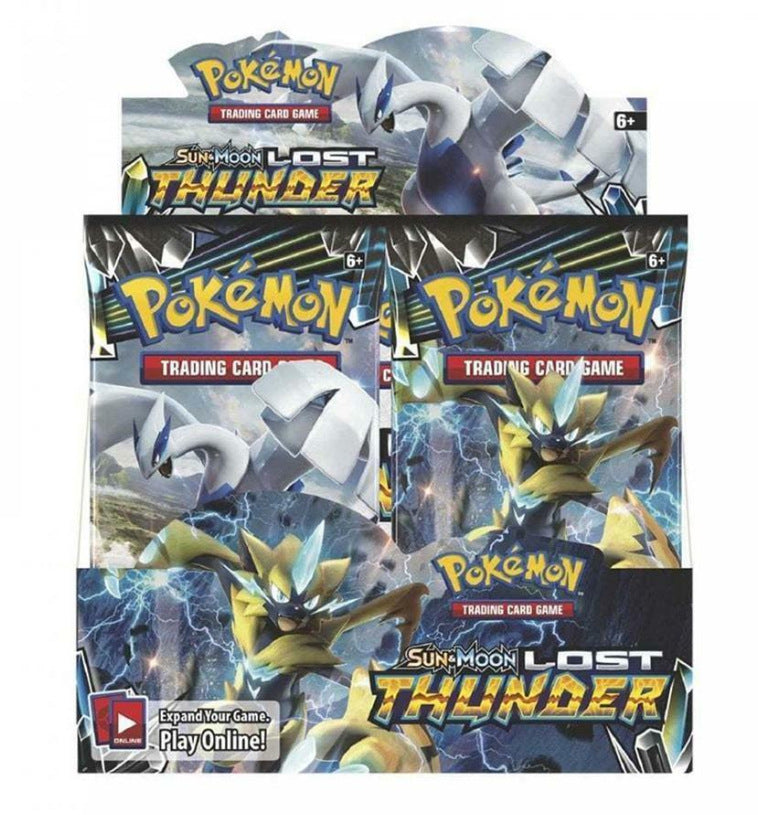 Pokemon TCG Sun & Moon Lost Thunder Booster Box - front view