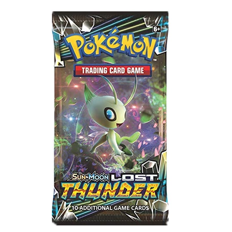 Pokemon TCG Sun & Moon Lost Thunder Booster Box - styled view