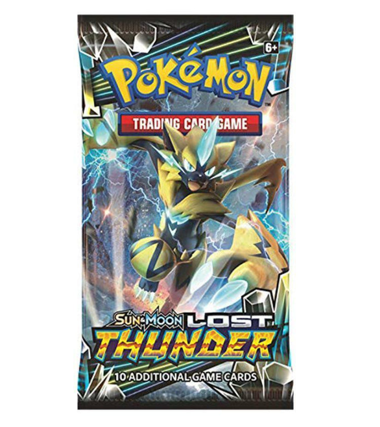 Pokemon TCG Sun & Moon Lost Thunder Booster Box - close-up