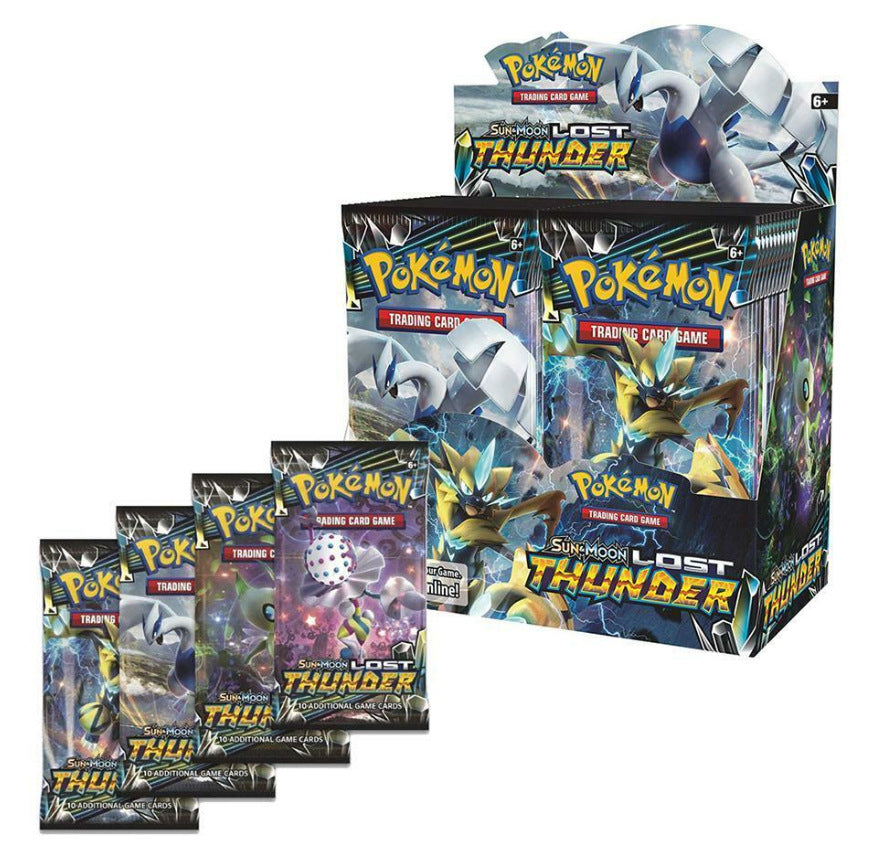 Pokemon TCG Sun & Moon Lost Thunder Booster Box - alternate angle