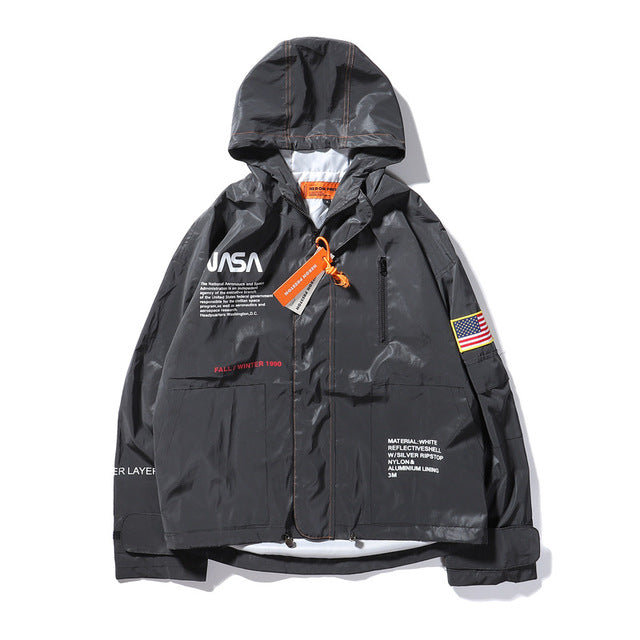 Reflective Windbreaker and Jacket Collection - scale view