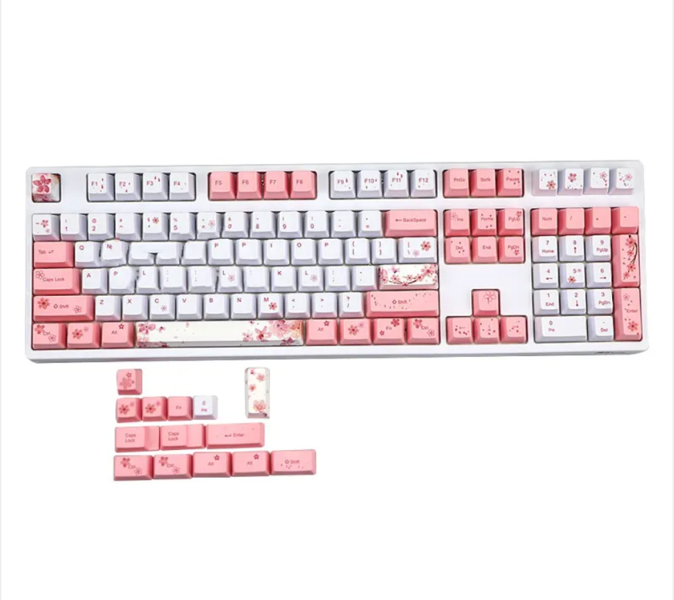 Sakura OEM Height Sublimation Keycap Set - detail view