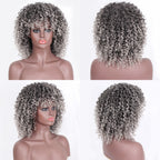 Short Curly Hair Wig for Women - side view