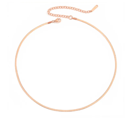 Snake Chain Choker - back view