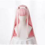 Solid Color Simple Cosplay Wig for Women - front view