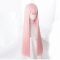 Solid Color Simple Cosplay Wig for Women - detail view