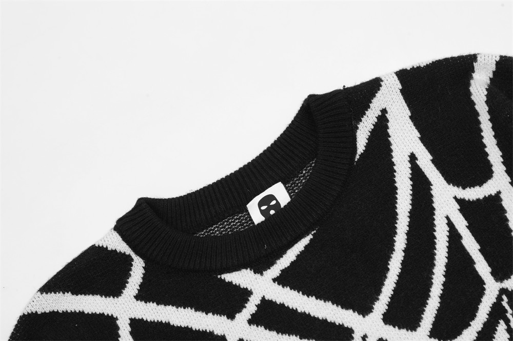 Spider Web Knitted Sweater - alternate angle