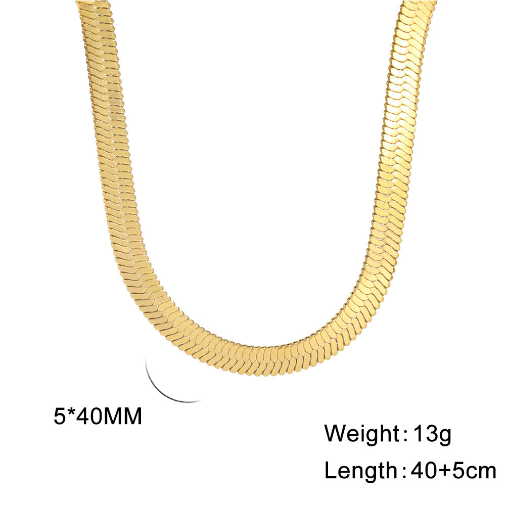 Stainless Steel Choker - styled view