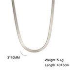 Stainless Steel Choker - side view