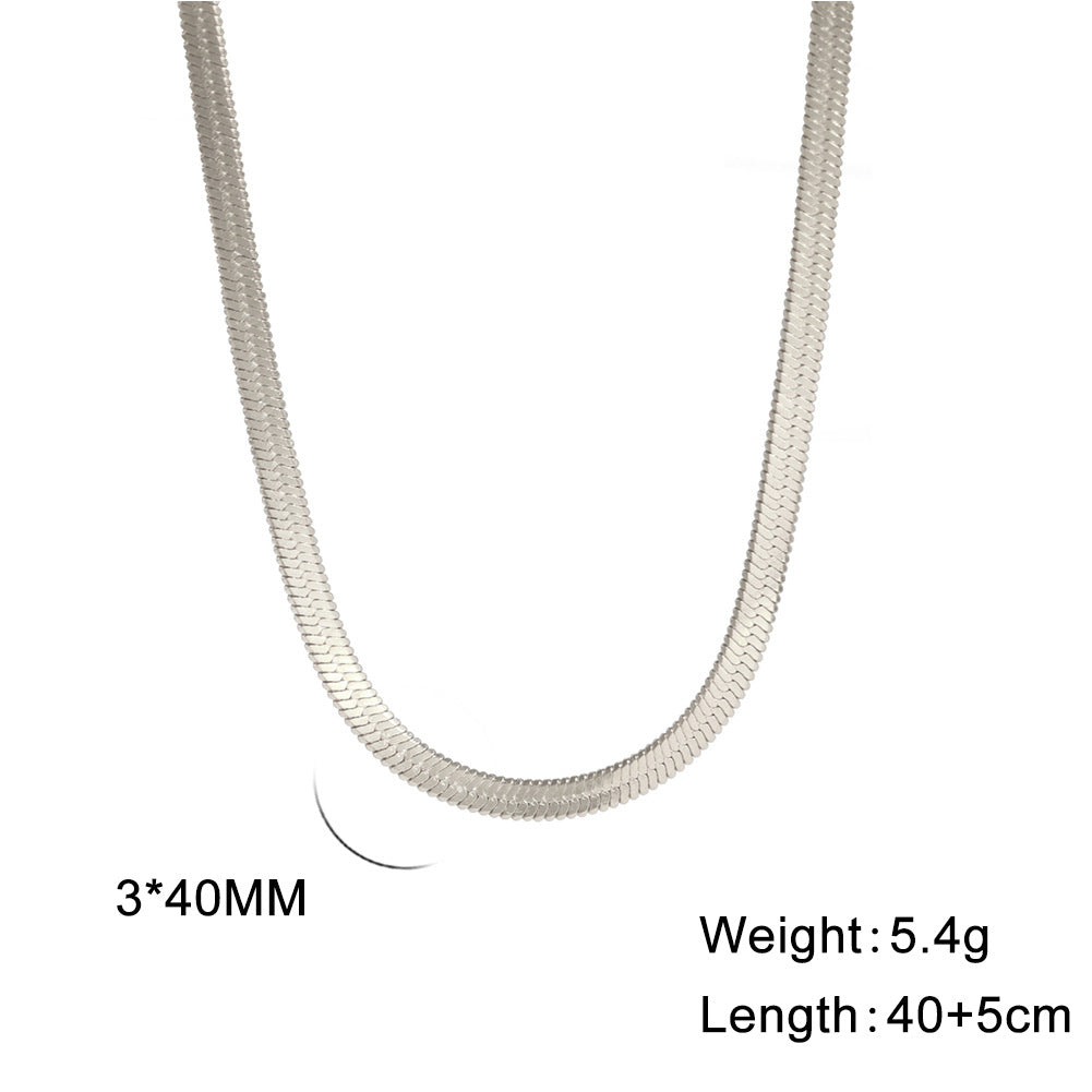 Stainless Steel Choker - side view