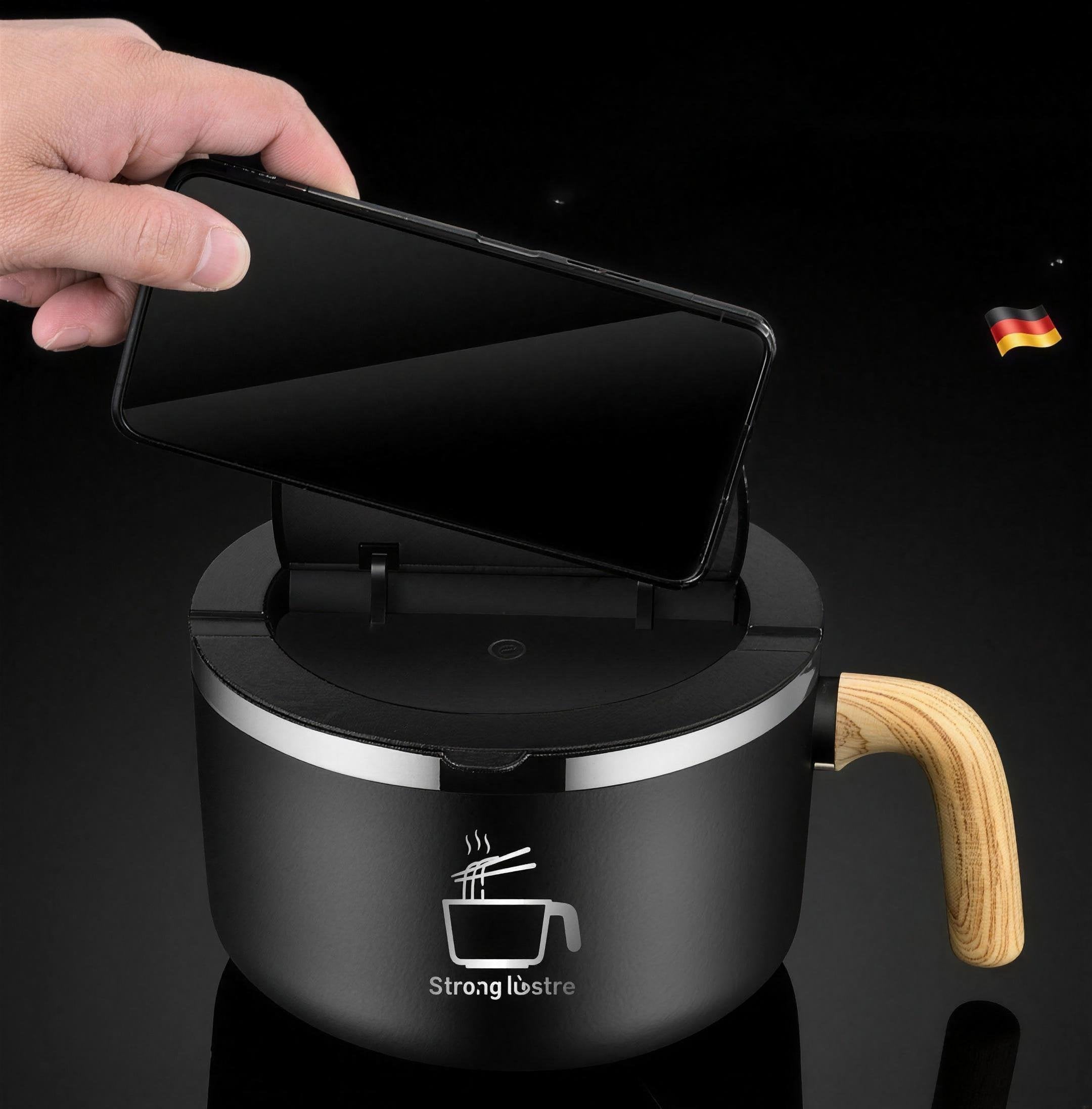 Stainless Steel Instant Noodle Bowl - front view
