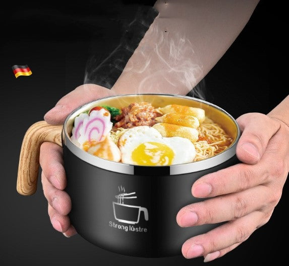 Stainless Steel Instant Noodle Bowl - side view